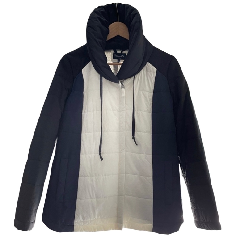 Splendid colorblock quilted jacket